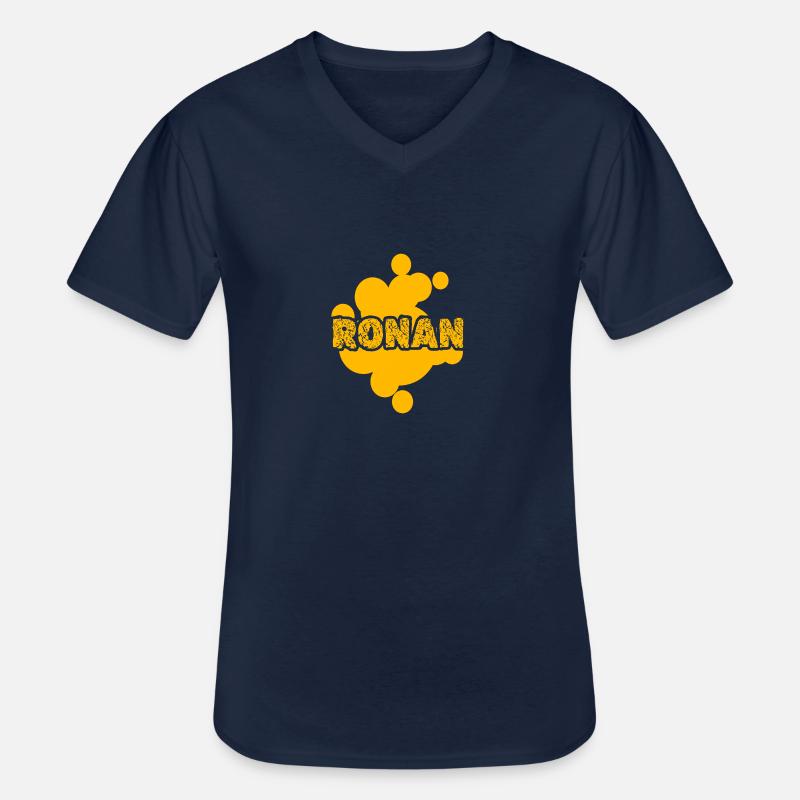 Maler Ronan - Männer-T-Shirt mit V-Ausschnitt - Navy