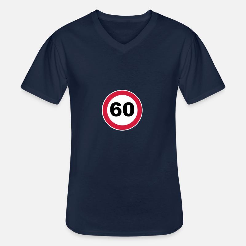 60th birthday - Men's V-Neck T-Shirt - navy