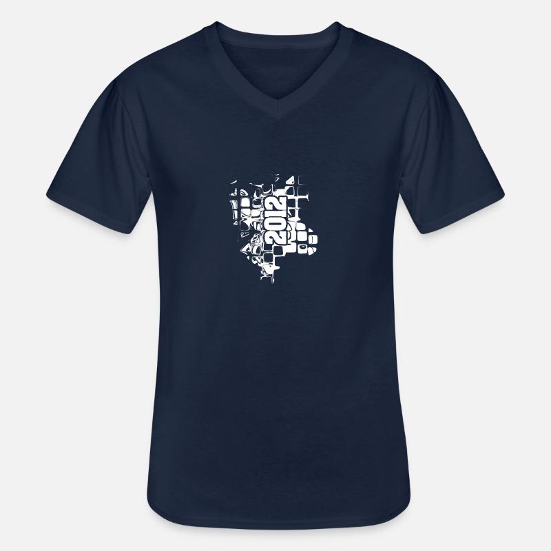 Artwork 2012 - Männer-T-Shirt mit V-Ausschnitt - Navy