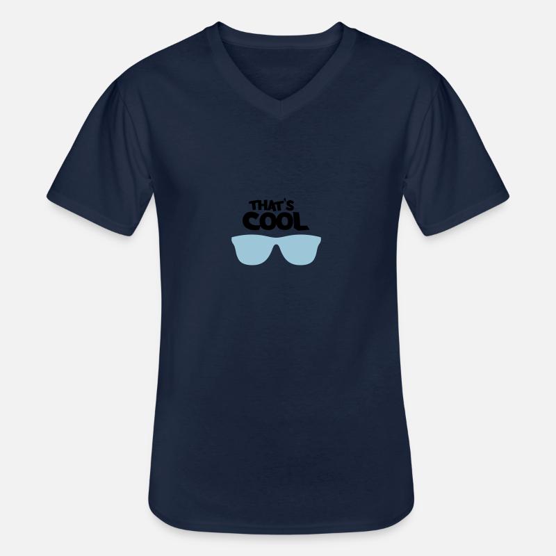 c'est super - T-shirt col V Homme - marine