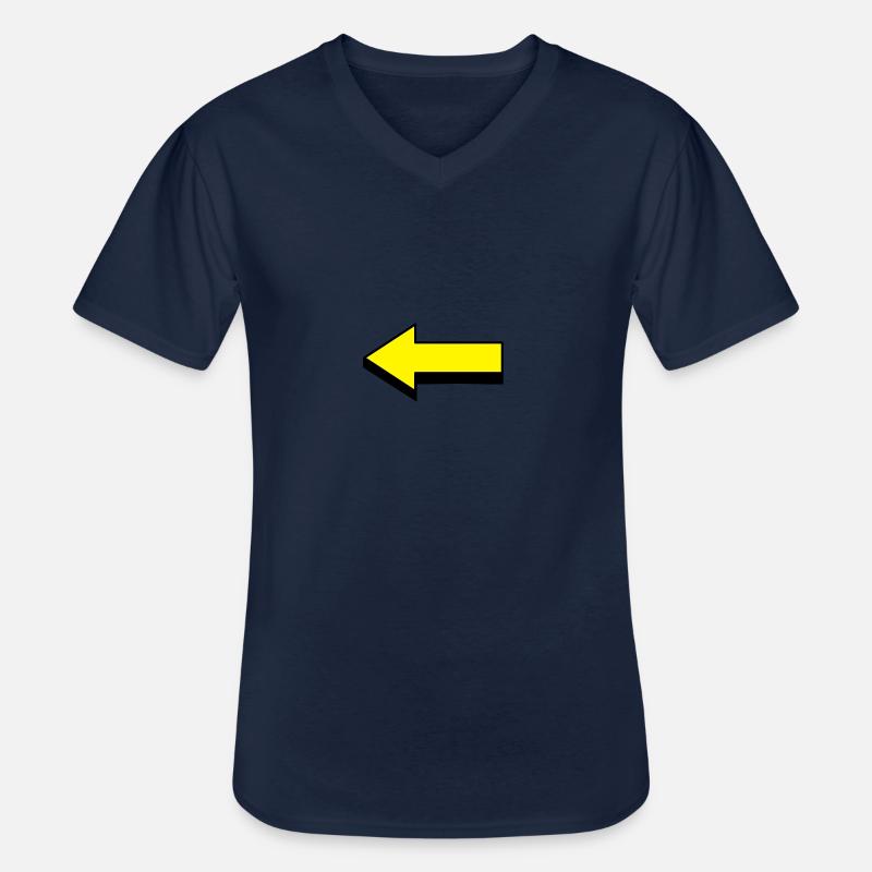 pfeil - Männer-T-Shirt mit V-Ausschnitt - Navy