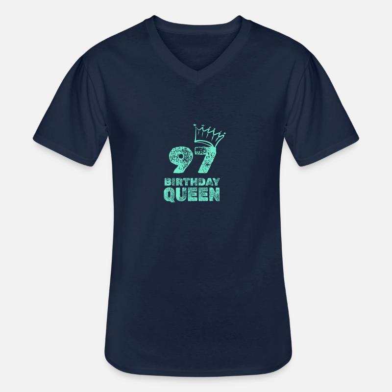 Alter 97 - Männer-T-Shirt mit V-Ausschnitt - Navy
