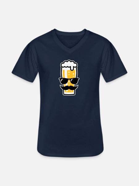 Sunglasses Summer (Three Colours) - Men's V-Neck T-Shirt - navy