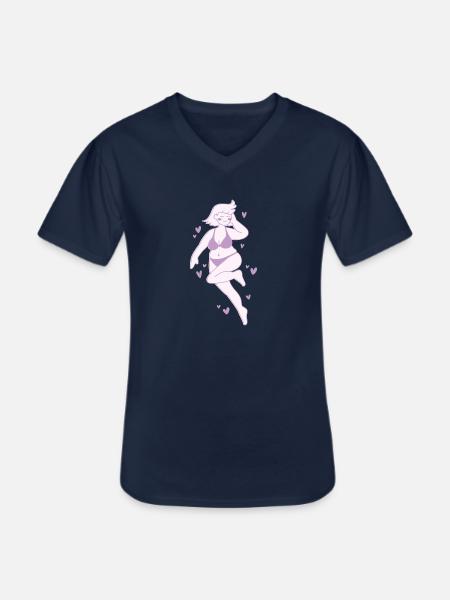 body positivity - Men's V-Neck T-Shirt - navy