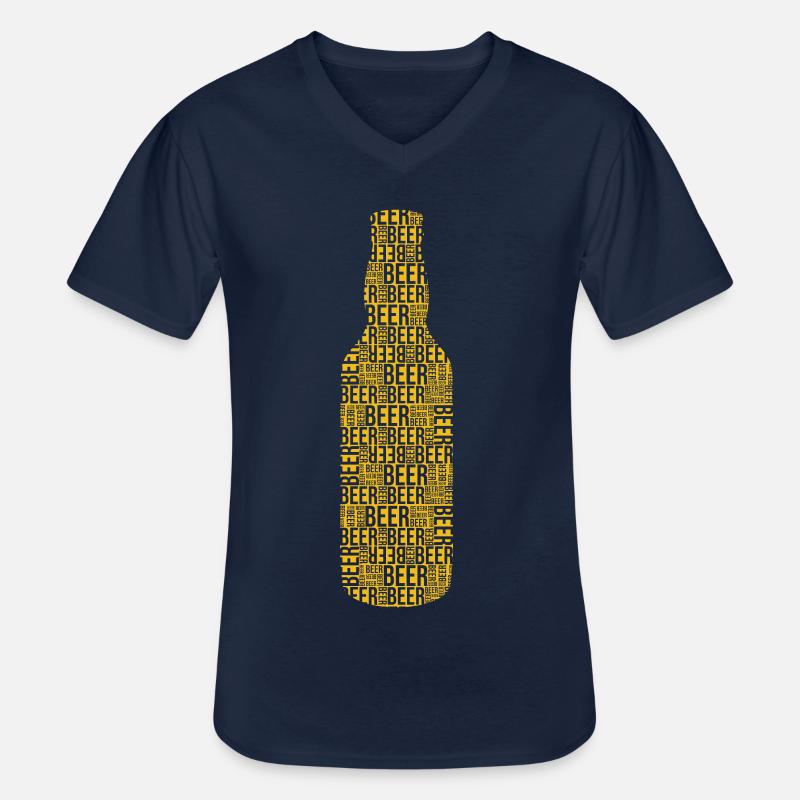 Bier Bier Bier - Männer-T-Shirt mit V-Ausschnitt - Navy