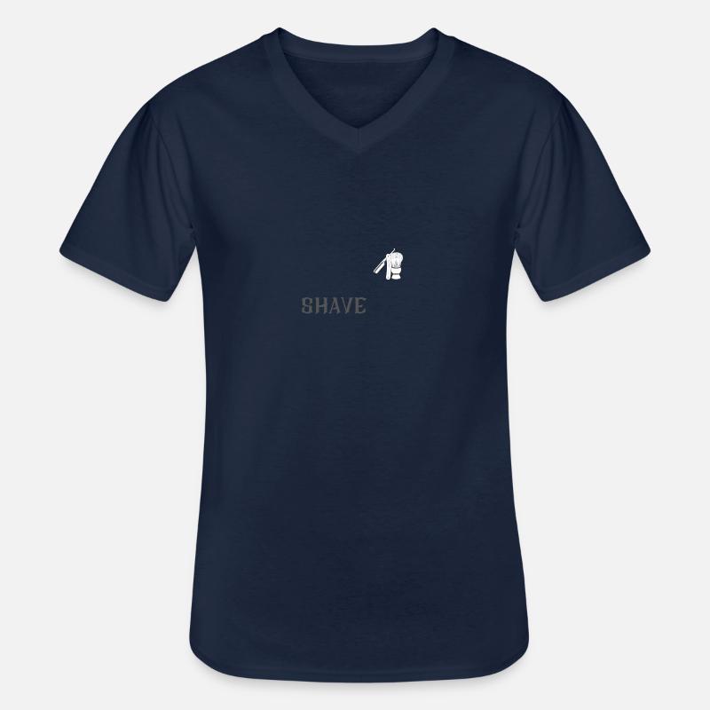 Shave - Männer-T-Shirt mit V-Ausschnitt - Navy