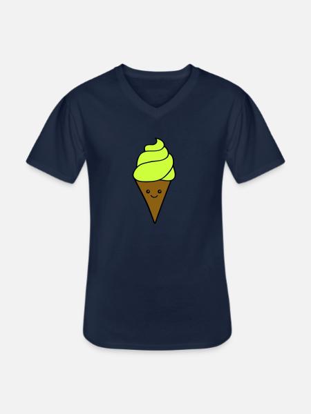 Icecream Smile - Men's V-Neck T-Shirt - navy