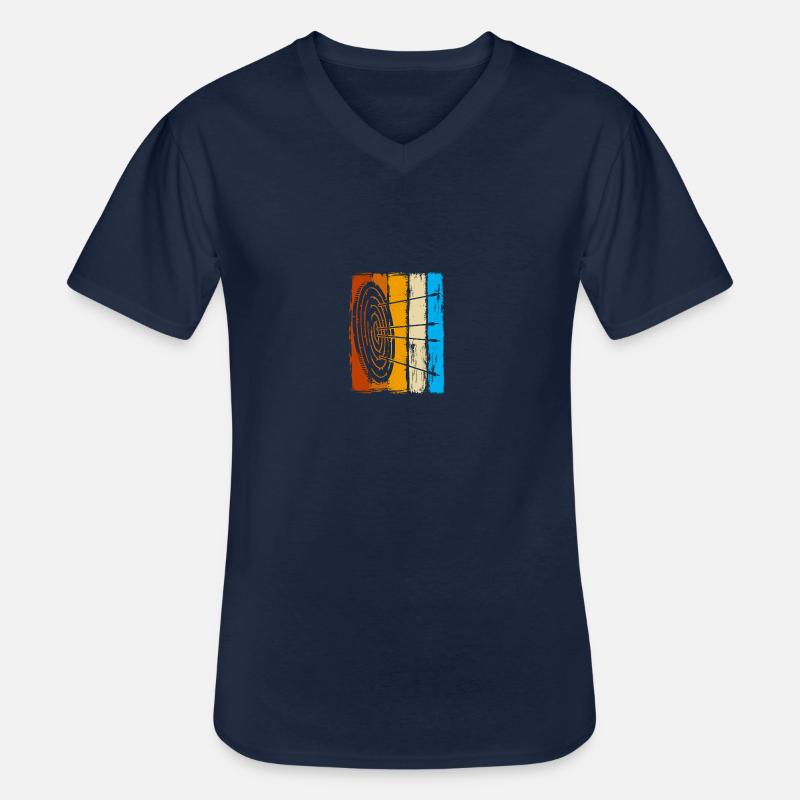 Pfeil und Bogen Bogenschießen Bogenschütze - Männer-T-Shirt mit V-Ausschnitt - Navy