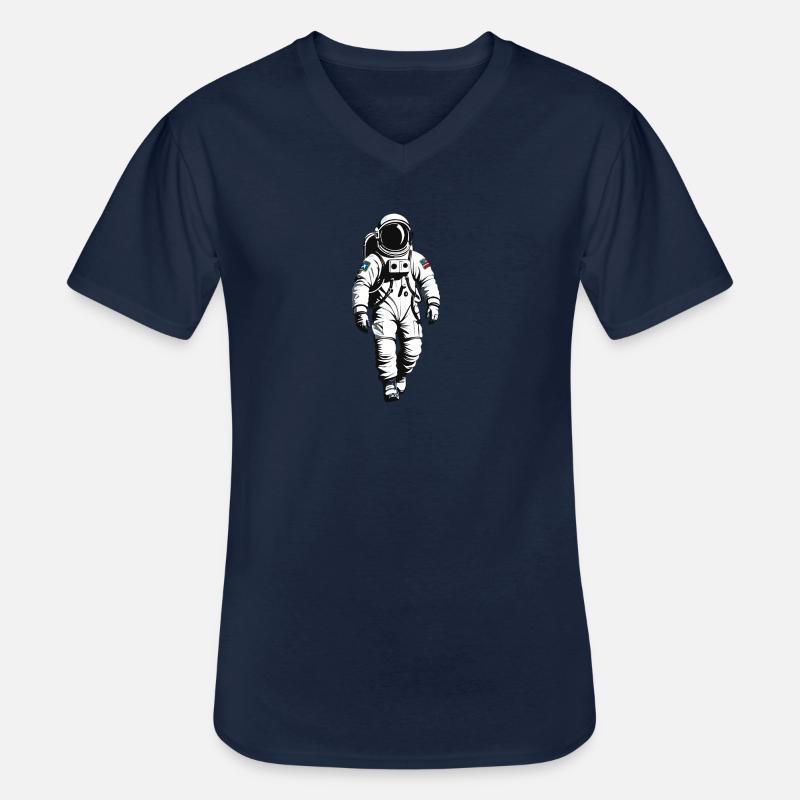 Astronaut - Beruf Design Sticker - Männer-T-Shirt mit V-Ausschnitt - Navy
