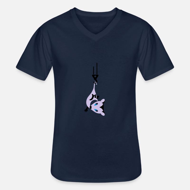 opossum - Männer-T-Shirt mit V-Ausschnitt - Navy