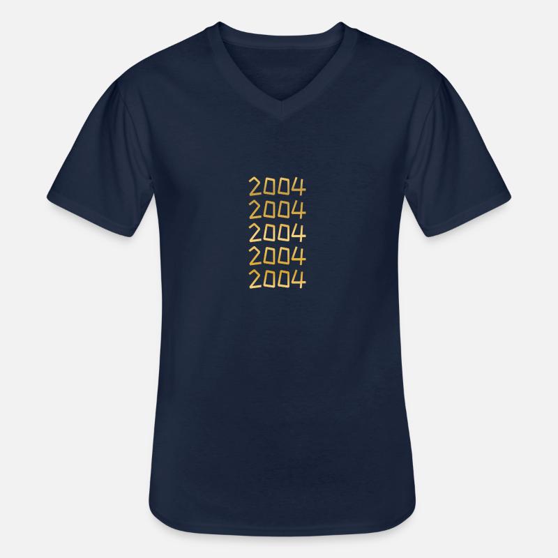 Freizeit 2004 - Männer-T-Shirt mit V-Ausschnitt - Navy