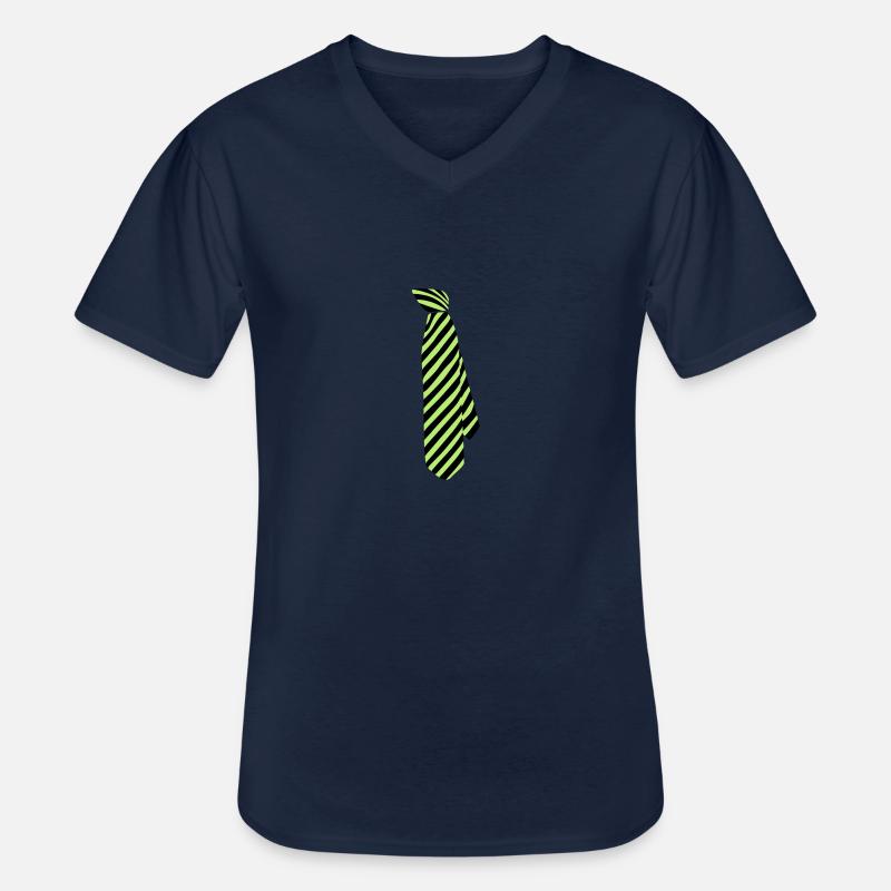 Cravate - T-shirt col V Homme - marine