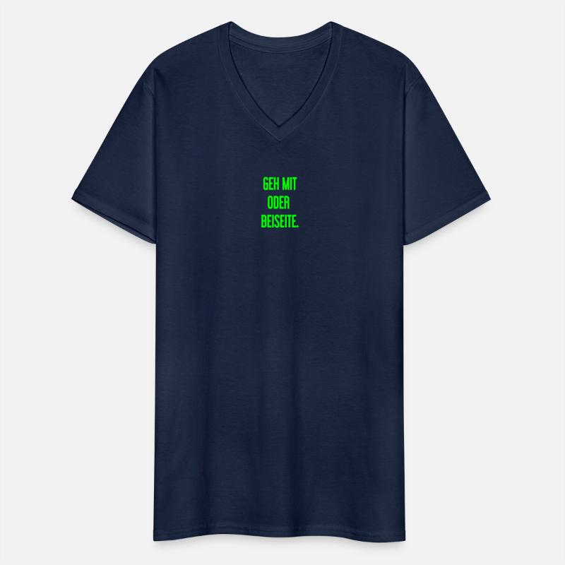 Geh mit oder beiseite Männer-T-Shirt mit V-Ausschnitt