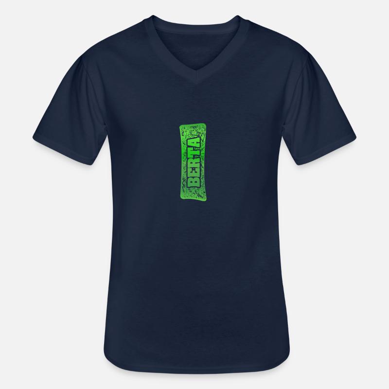 Geburtsname Berta - Männer-T-Shirt mit V-Ausschnitt - Navy