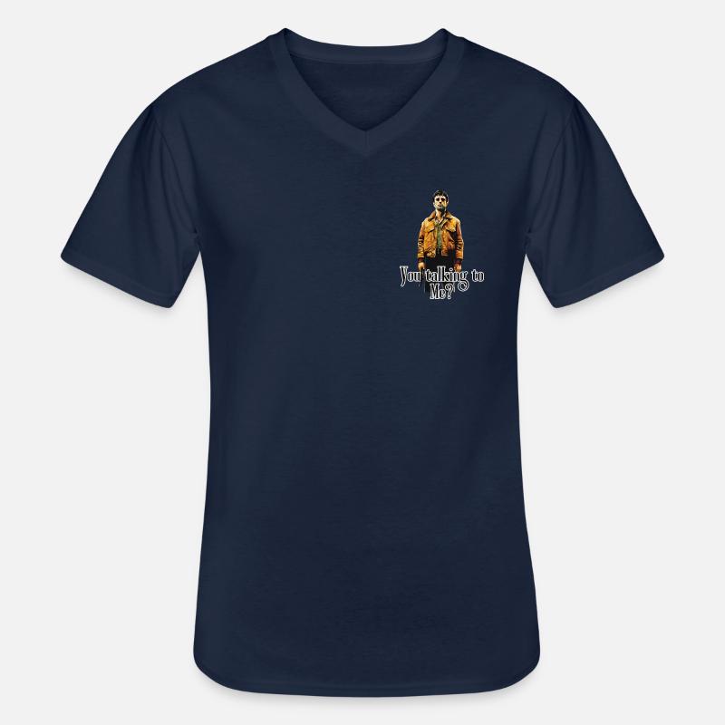 Du sprichst mit mir - Männer-T-Shirt mit V-Ausschnitt - Navy