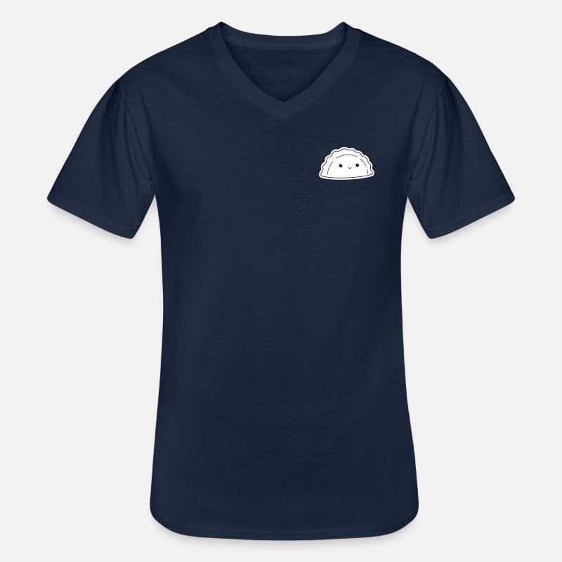 Pieróg - Männer-T-Shirt mit V-Ausschnitt - Navy