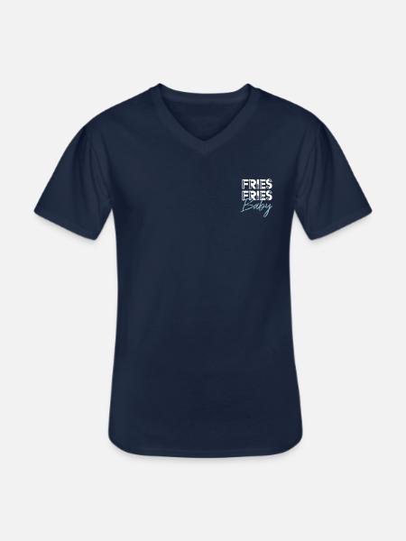 Fries Fries Baby - Männer-T-Shirt mit V-Ausschnitt - Navy