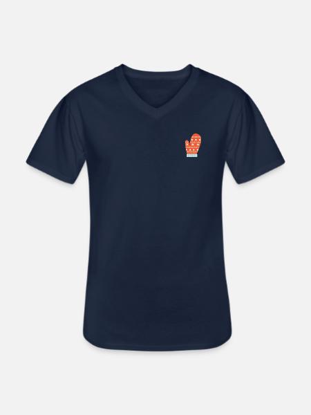 Jolly Christmas Element - Men's V-Neck T-Shirt - navy