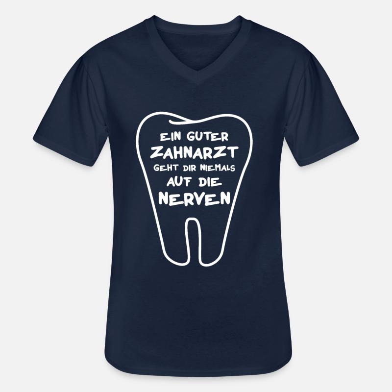 Zahnarzt Geschenk - Männer-T-Shirt mit V-Ausschnitt - Navy