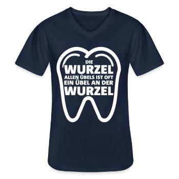 Zahnarzt Lustiger Spruch - Männer-T-Shirt mit V-Ausschnitt - Navy - Vorne - AI Model Male 178 dark (178cm)