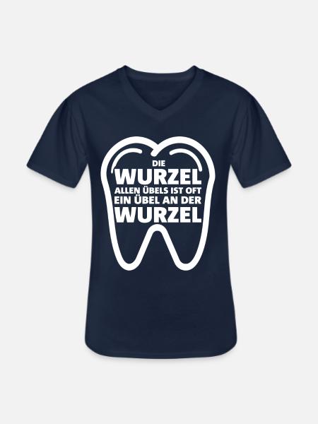 Zahnarzt Lustiger Spruch - Männer-T-Shirt mit V-Ausschnitt - Navy