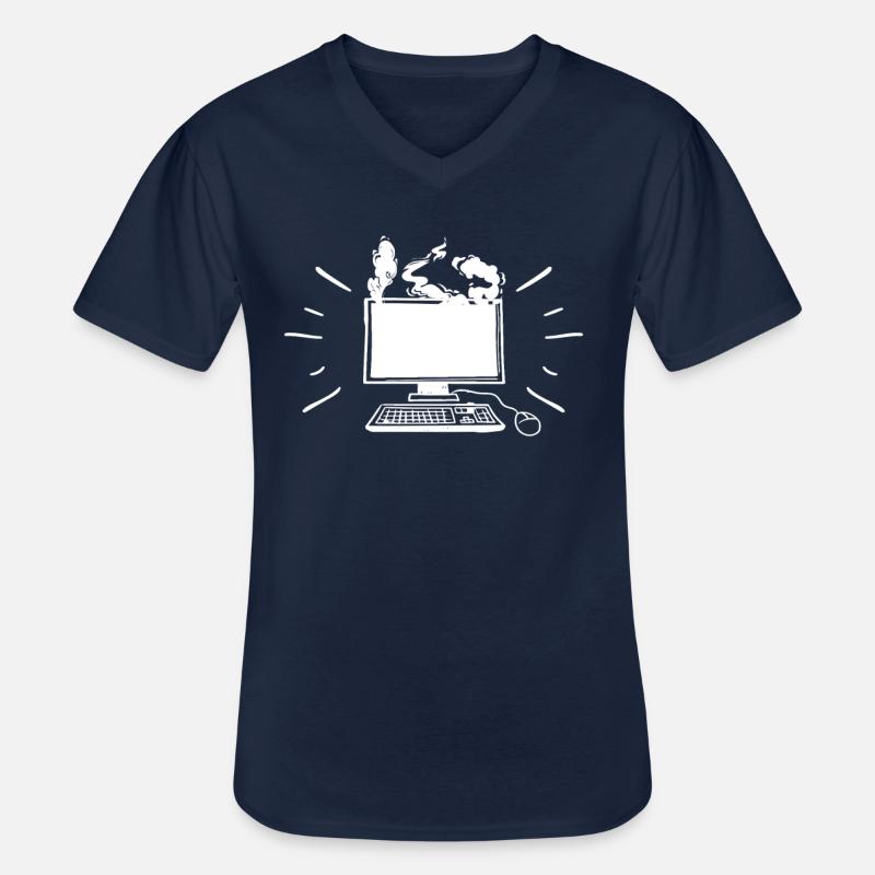 Informatiker - Männer-T-Shirt mit V-Ausschnitt - Navy