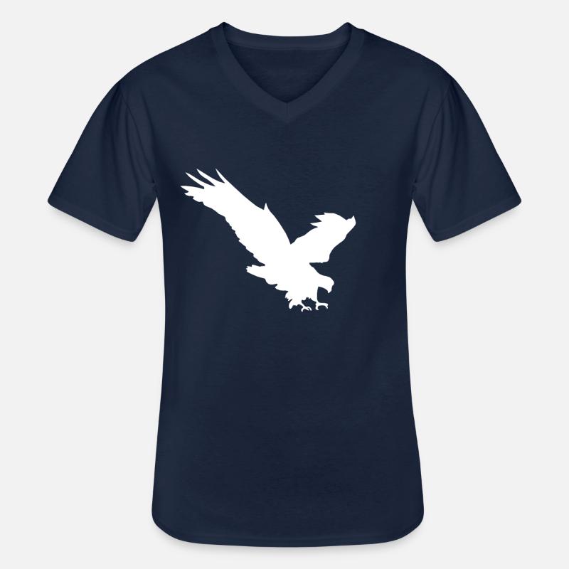 adler - Männer-T-Shirt mit V-Ausschnitt - Navy
