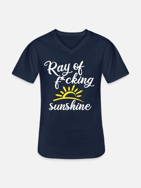 Ray of fucking Sunshine - Men's V-Neck T-Shirt - navy