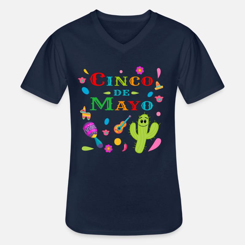 Cinco de Mayo - Männer-T-Shirt mit V-Ausschnitt - Navy