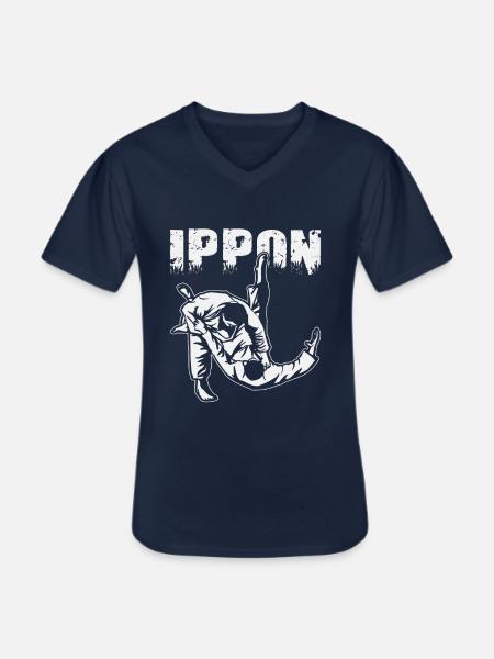 Judoka Judo - Männer-T-Shirt mit V-Ausschnitt - Navy