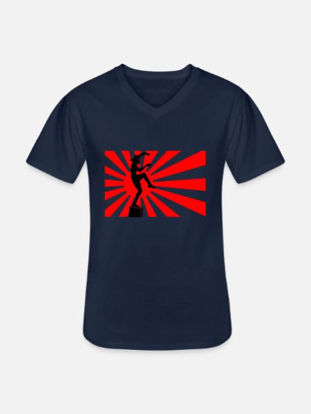 Karate Kid - Crane Kick - Men's V-Neck T-Shirt - navy