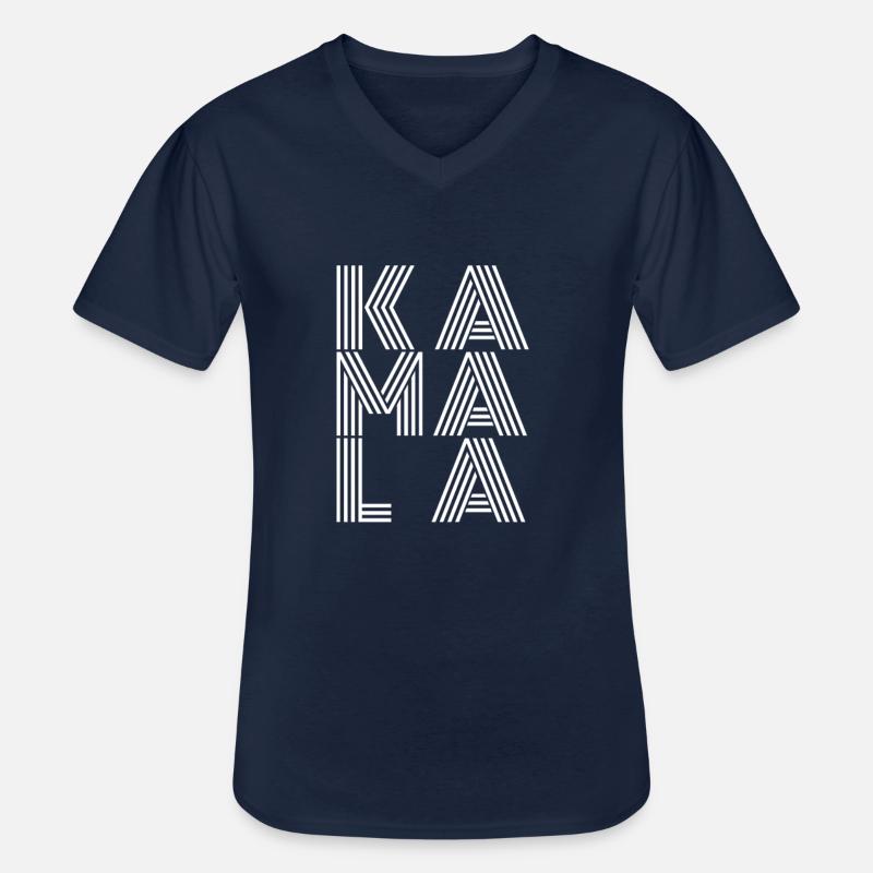 Kamala Harris vote - Männer-T-Shirt mit V-Ausschnitt - Navy