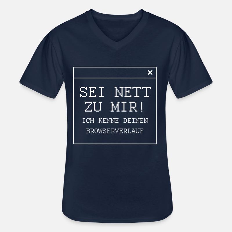 Informatiker Spruch - Männer-T-Shirt mit V-Ausschnitt - Navy