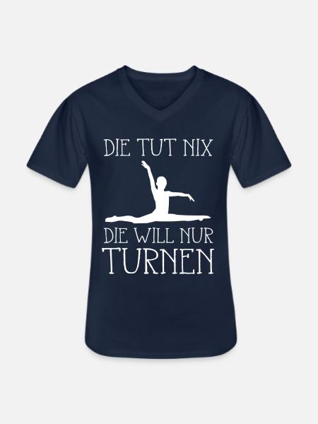 Turner Turnerin - Männer-T-Shirt mit V-Ausschnitt - Navy