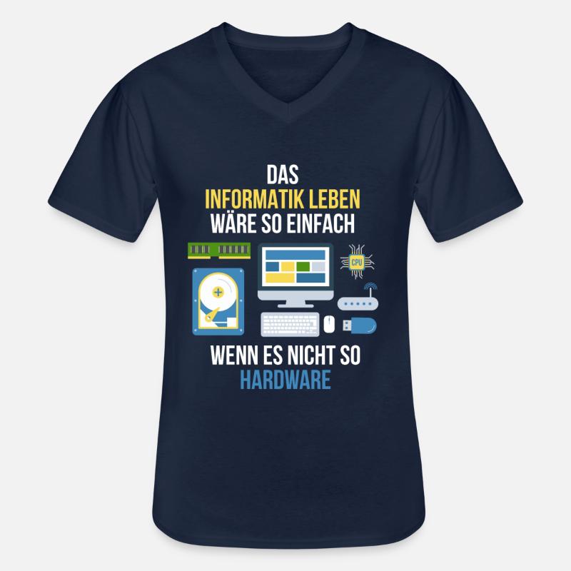 Informatiker - Männer-T-Shirt mit V-Ausschnitt - Navy
