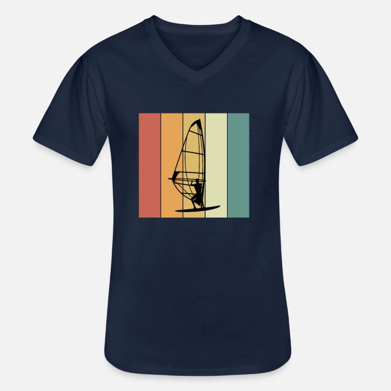 Windsurfen Windsurfer - Männer-T-Shirt mit V-Ausschnitt - Navy