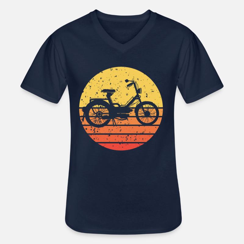 Mofa - Männer-T-Shirt mit V-Ausschnitt - Navy