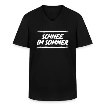 Hardtekk Tekkno Hardcore Gabber Schranz Tekk - Männer-T-Shirt mit V-Ausschnitt - Schwarz - Vorne - AI Model Male 178 dark (178cm)