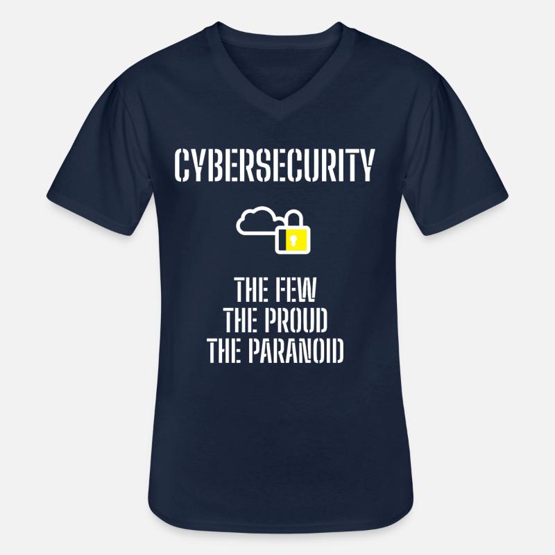 Cybersecurity - IT-Sicherheit Informatiker - Männer-T-Shirt mit V-Ausschnitt - Navy