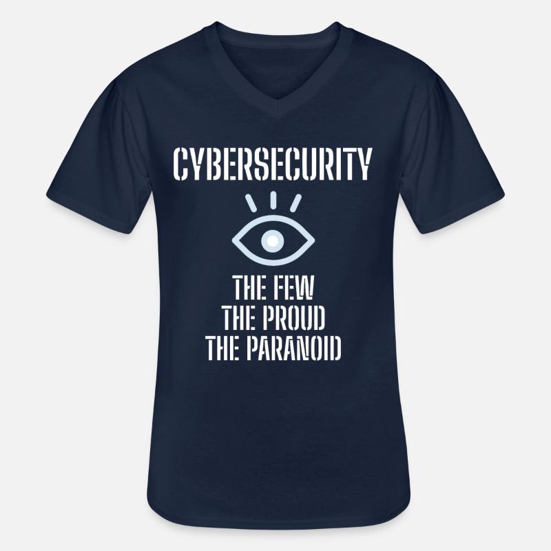 Cybersecurity - IT-Sicherheit Informatiker - Männer-T-Shirt mit V-Ausschnitt - Navy