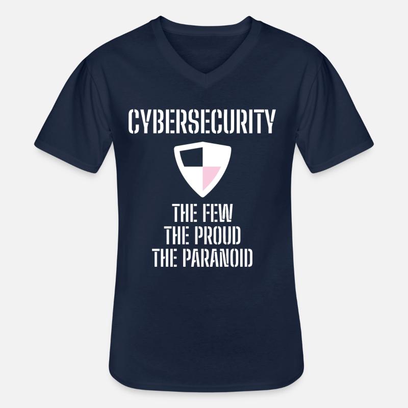 Cybersecurity - IT Security Computer Scientists - Men's V-Neck T-Shirt - navy