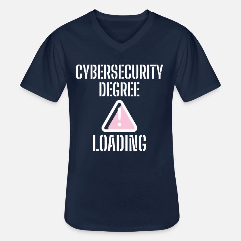 Cybersecurity - IT-Sicherheit Informatiker - Männer-T-Shirt mit V-Ausschnitt - Navy