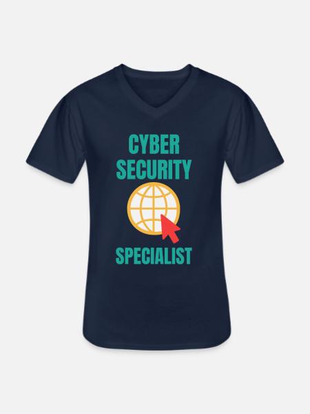Cybersecurity - IT-Sicherheit Informatiker - Männer-T-Shirt mit V-Ausschnitt - Navy