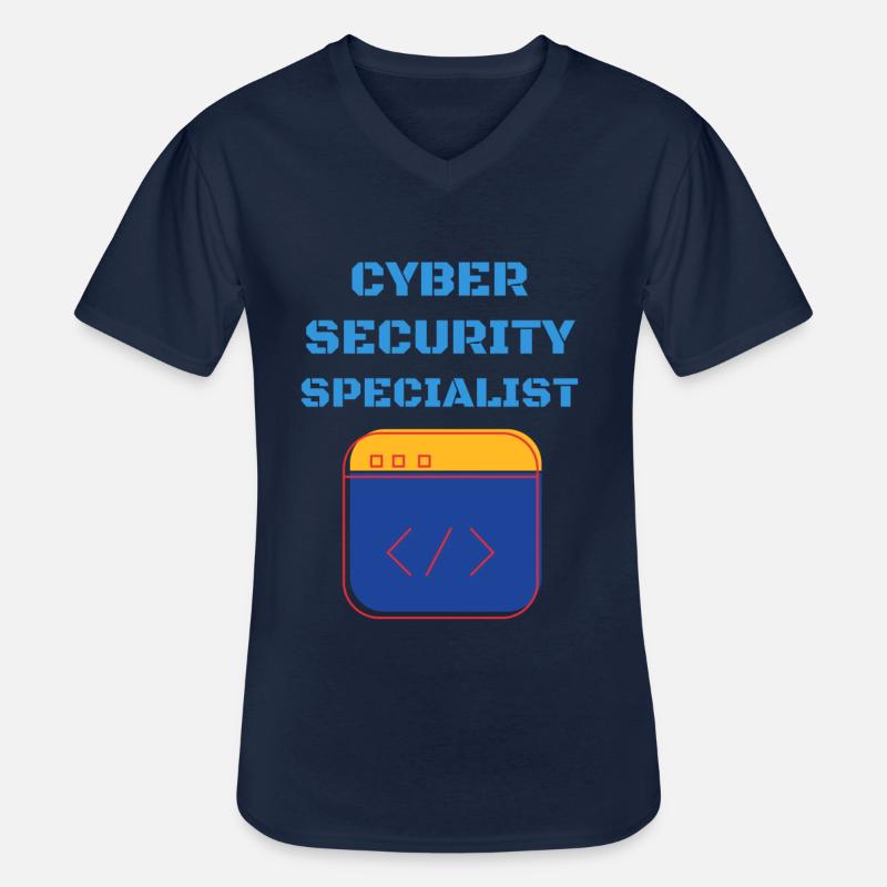 Cybersecurity - IT Security Computer Scientist - Men's V-Neck T-Shirt - navy