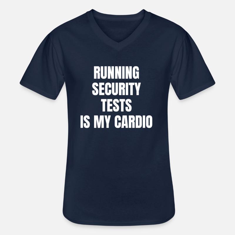 Cybersecurity - IT Security Computer Scientist - Men's V-Neck T-Shirt - navy