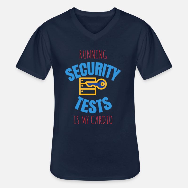 Cybersecurity - IT Security Computer Scientist - Men's V-Neck T-Shirt - navy