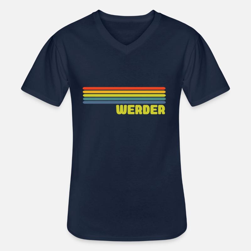Werder Havel - Männer-T-Shirt mit V-Ausschnitt - Navy