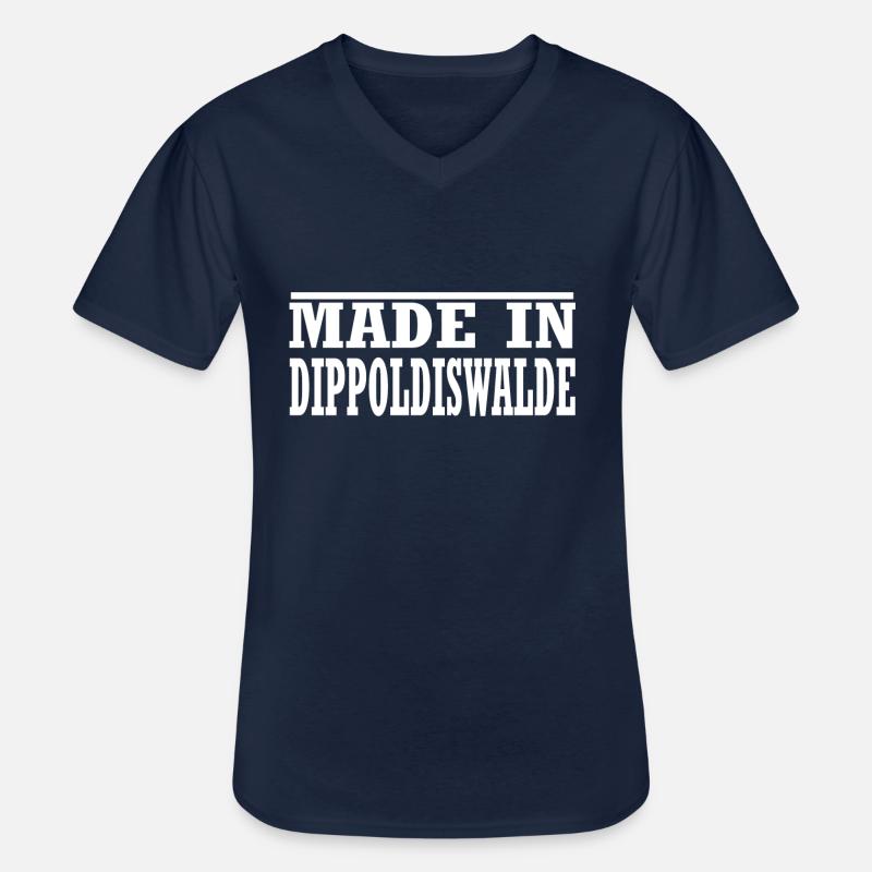 Dippoldiswalde - Männer-T-Shirt mit V-Ausschnitt - Navy