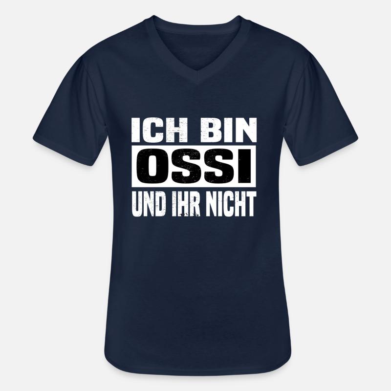 ossi und ihr nicht - Männer-T-Shirt mit V-Ausschnitt - Navy