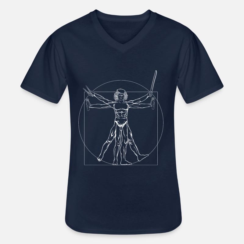 Bester Kebab Schawarma - Männer-T-Shirt mit V-Ausschnitt - Navy